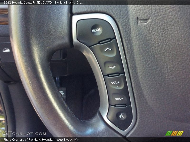 Twilight Black / Gray 2012 Hyundai Santa Fe SE V6 AWD