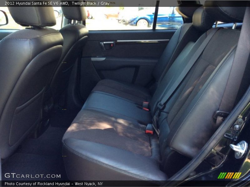 Twilight Black / Gray 2012 Hyundai Santa Fe SE V6 AWD
