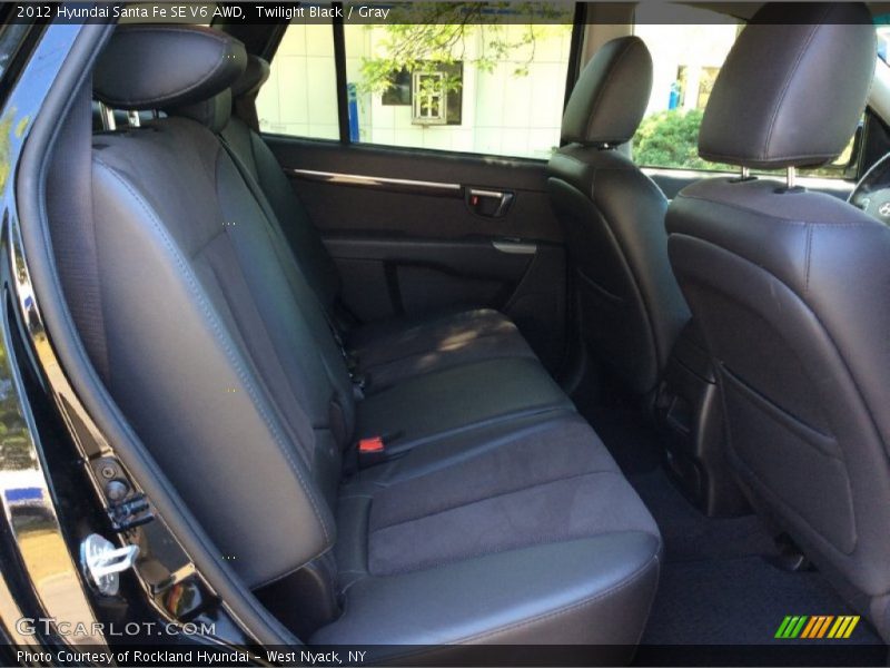 Twilight Black / Gray 2012 Hyundai Santa Fe SE V6 AWD
