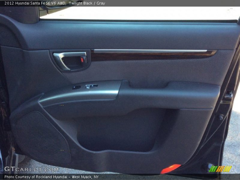 Twilight Black / Gray 2012 Hyundai Santa Fe SE V6 AWD