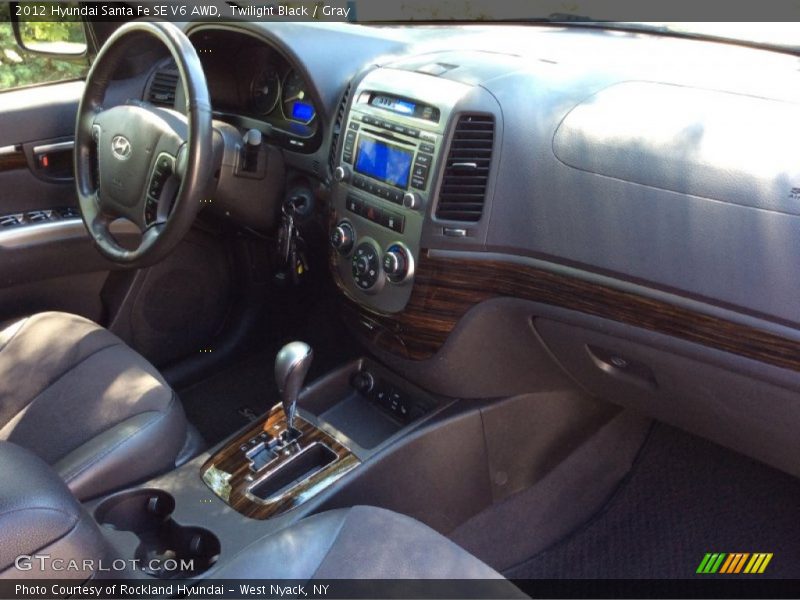 Twilight Black / Gray 2012 Hyundai Santa Fe SE V6 AWD