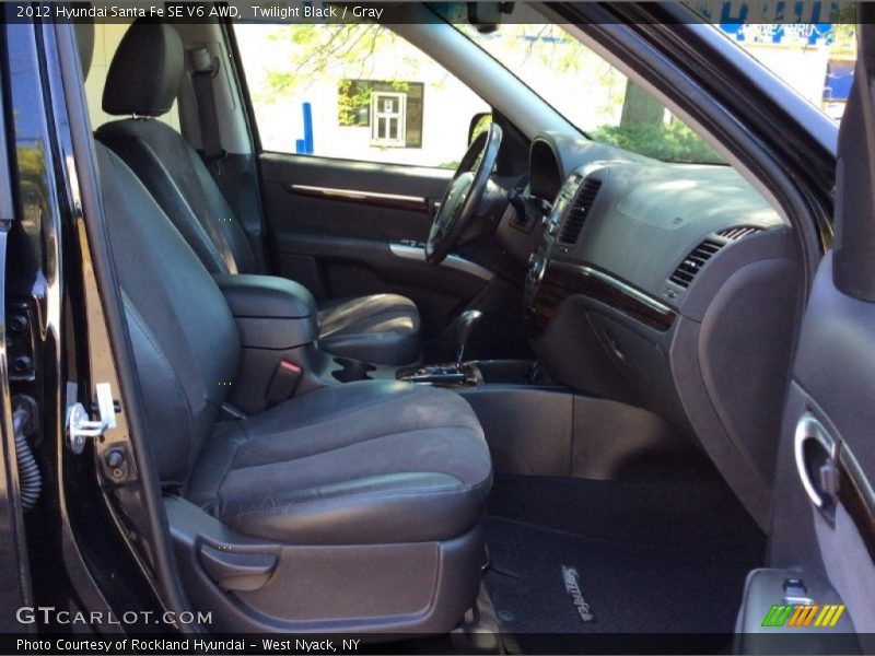 Twilight Black / Gray 2012 Hyundai Santa Fe SE V6 AWD