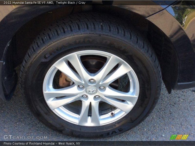 Twilight Black / Gray 2012 Hyundai Santa Fe SE V6 AWD