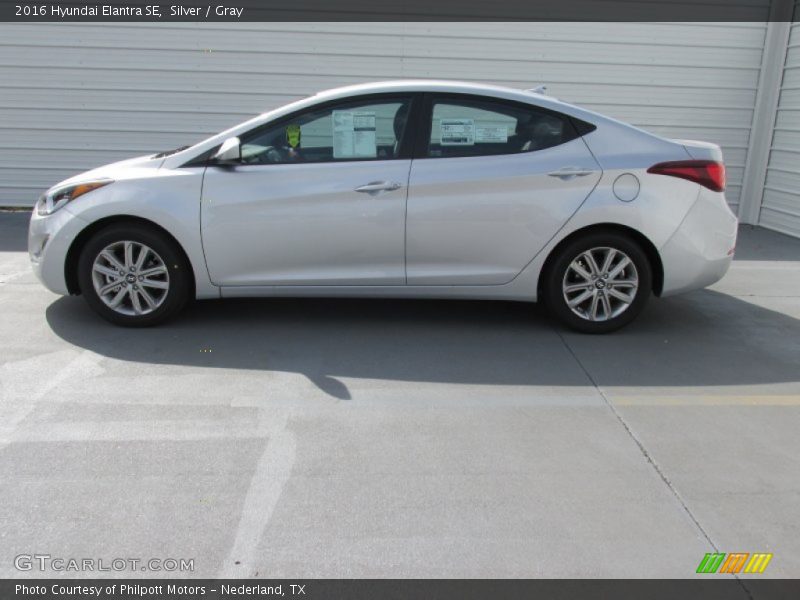 Silver / Gray 2016 Hyundai Elantra SE