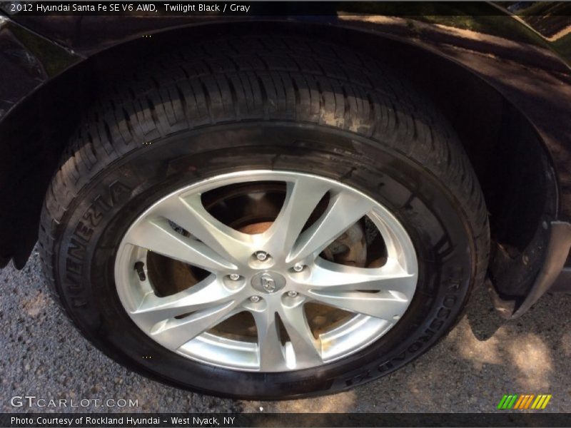 Twilight Black / Gray 2012 Hyundai Santa Fe SE V6 AWD
