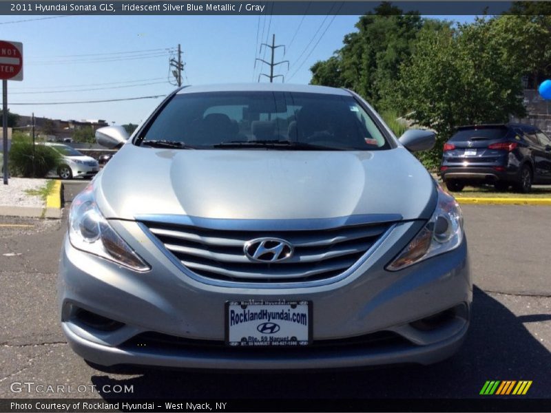 Iridescent Silver Blue Metallic / Gray 2011 Hyundai Sonata GLS