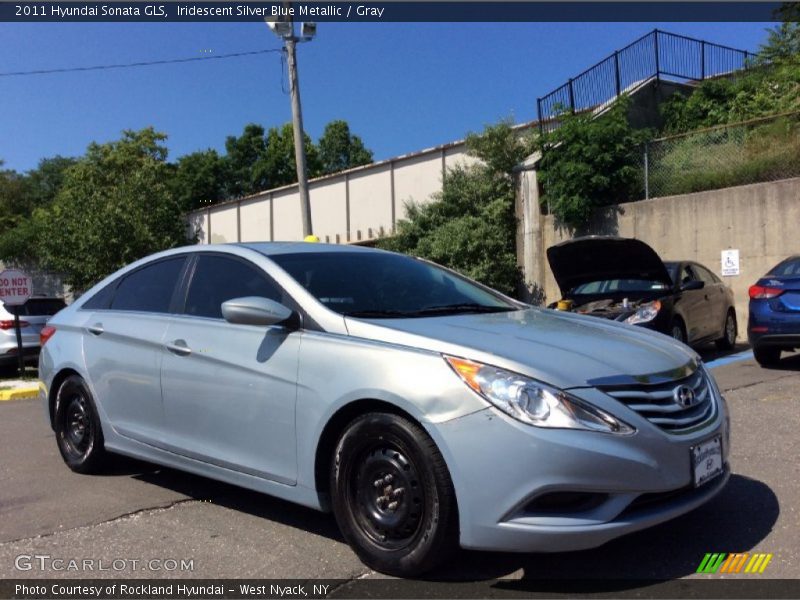 Iridescent Silver Blue Metallic / Gray 2011 Hyundai Sonata GLS