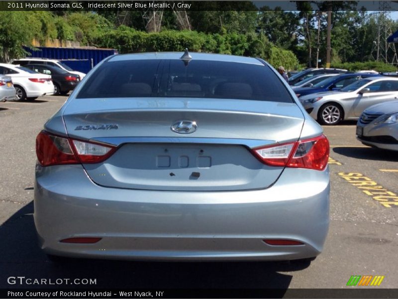 Iridescent Silver Blue Metallic / Gray 2011 Hyundai Sonata GLS