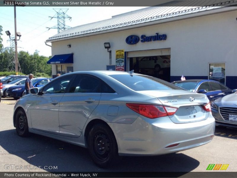 Iridescent Silver Blue Metallic / Gray 2011 Hyundai Sonata GLS