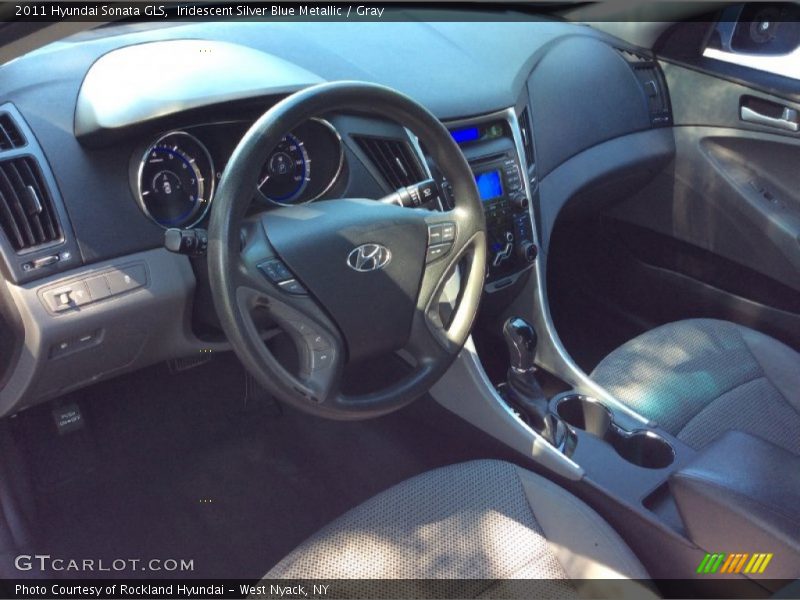 Iridescent Silver Blue Metallic / Gray 2011 Hyundai Sonata GLS