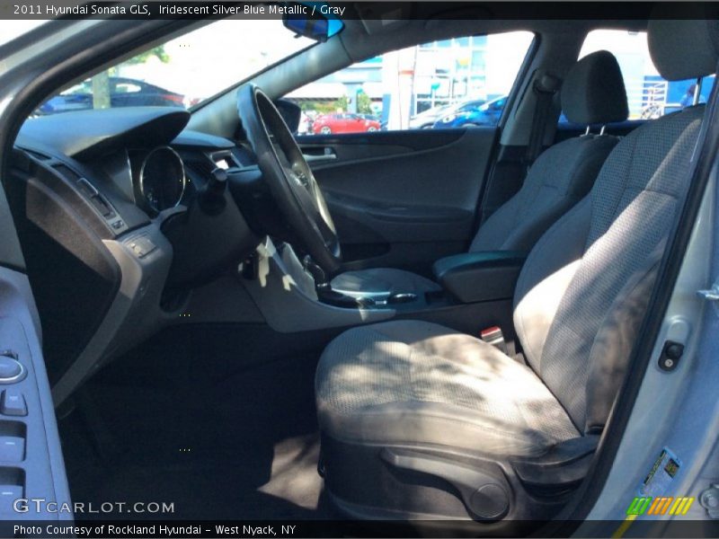 Iridescent Silver Blue Metallic / Gray 2011 Hyundai Sonata GLS