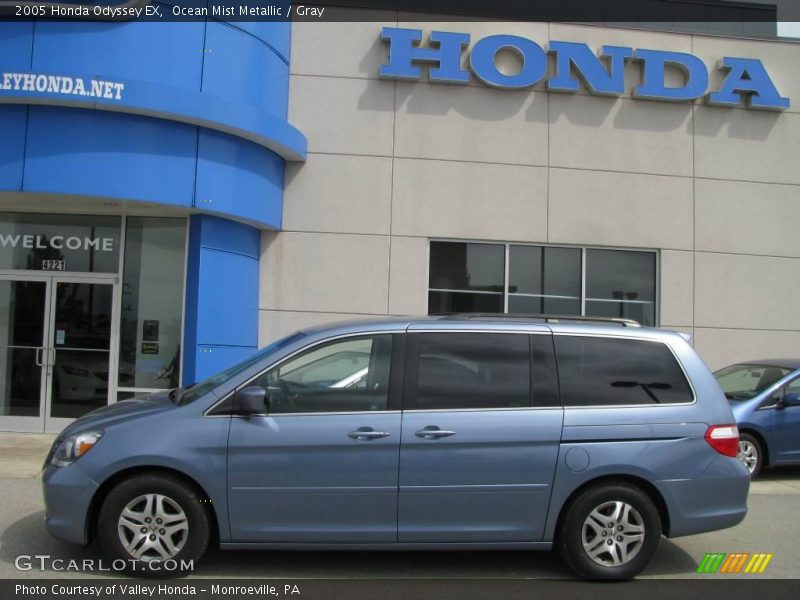 Ocean Mist Metallic / Gray 2005 Honda Odyssey EX