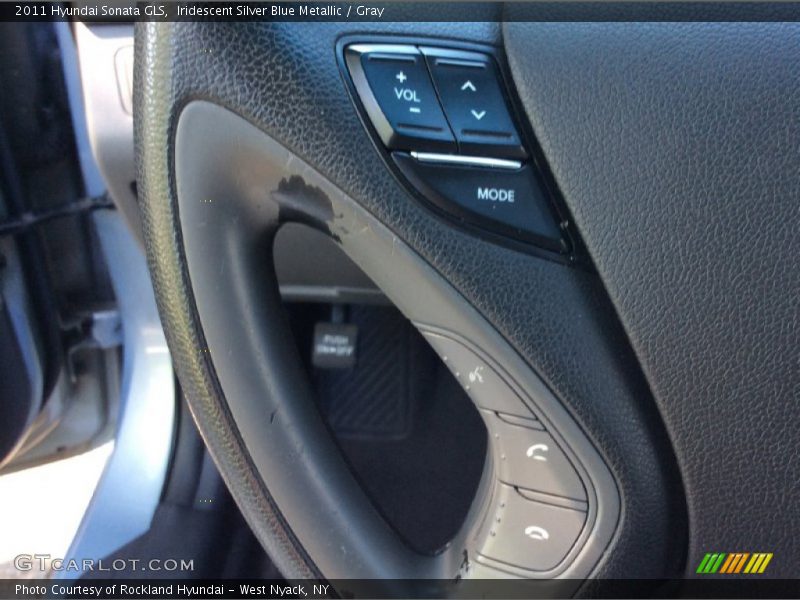 Iridescent Silver Blue Metallic / Gray 2011 Hyundai Sonata GLS