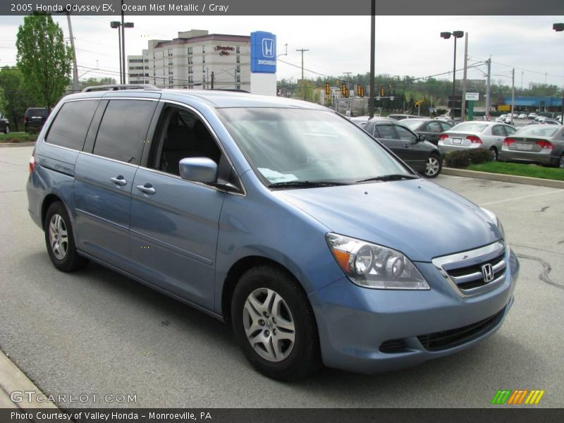 Ocean Mist Metallic / Gray 2005 Honda Odyssey EX