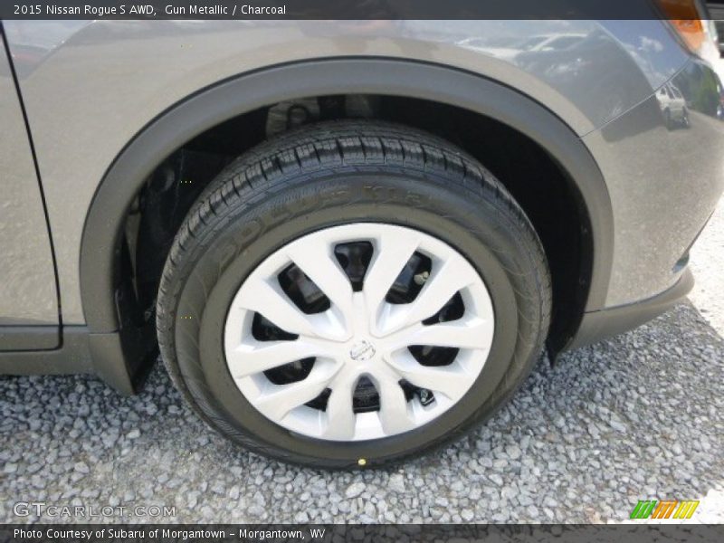 Gun Metallic / Charcoal 2015 Nissan Rogue S AWD