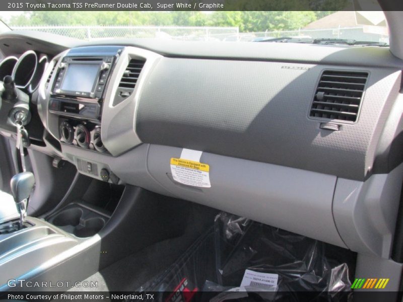 Super White / Graphite 2015 Toyota Tacoma TSS PreRunner Double Cab