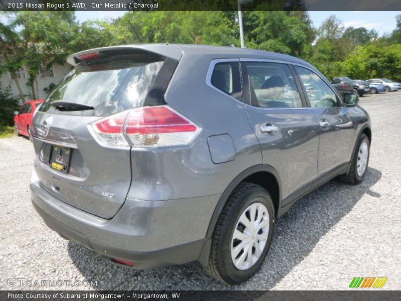 Gun Metallic / Charcoal 2015 Nissan Rogue S AWD