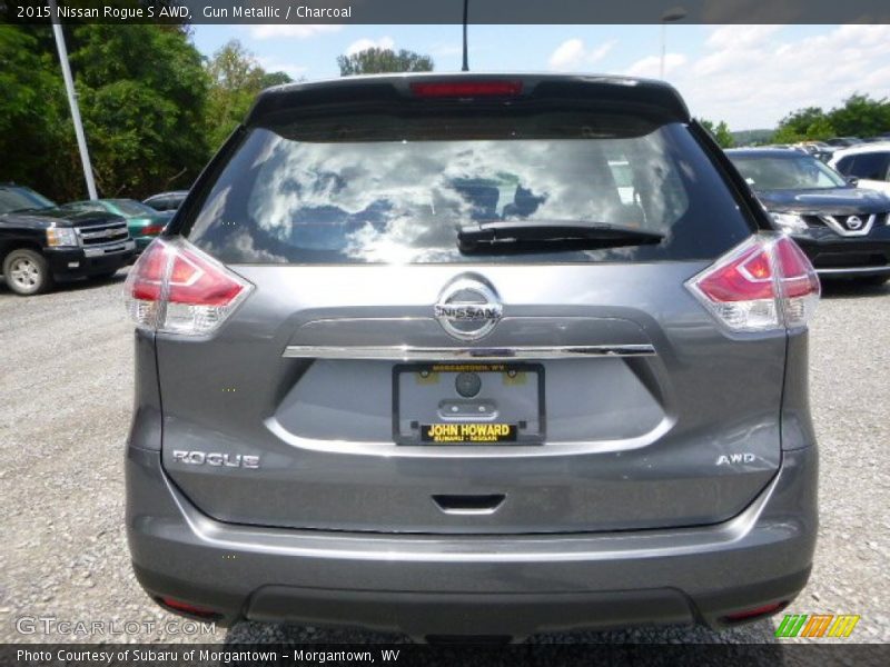 Gun Metallic / Charcoal 2015 Nissan Rogue S AWD