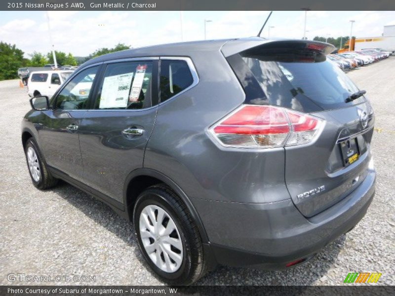 Gun Metallic / Charcoal 2015 Nissan Rogue S AWD