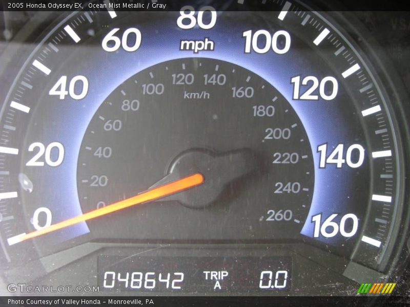 Ocean Mist Metallic / Gray 2005 Honda Odyssey EX