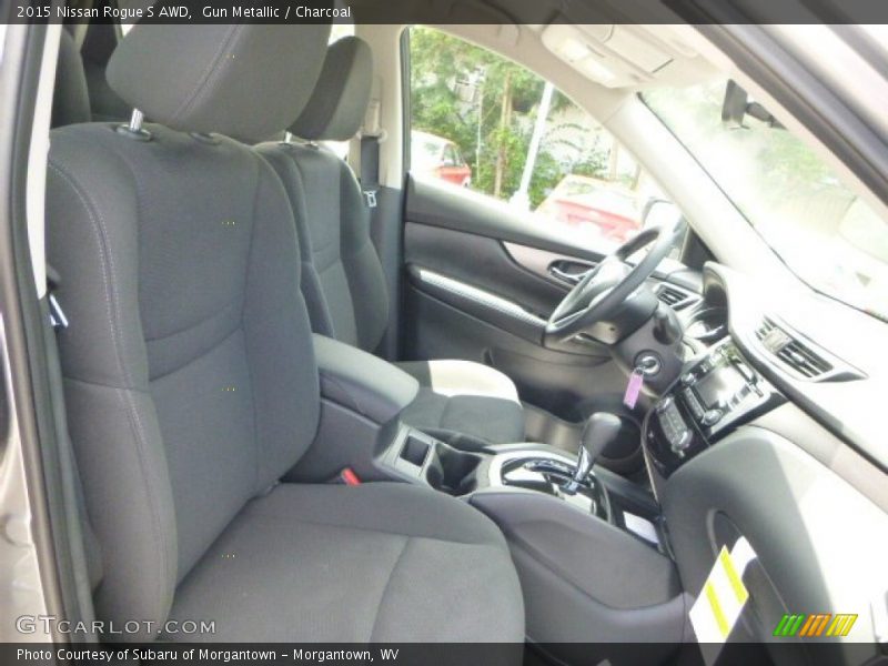 Gun Metallic / Charcoal 2015 Nissan Rogue S AWD