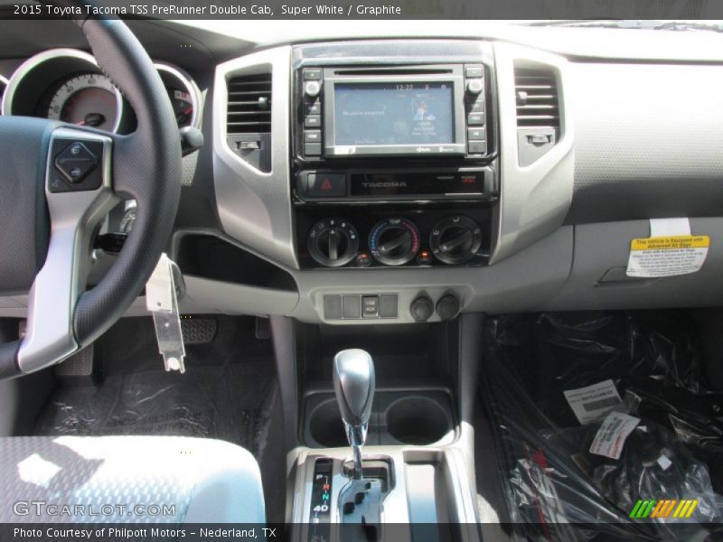 Super White / Graphite 2015 Toyota Tacoma TSS PreRunner Double Cab