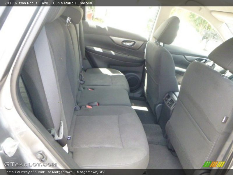 Gun Metallic / Charcoal 2015 Nissan Rogue S AWD