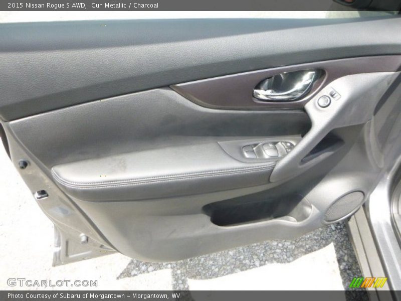Gun Metallic / Charcoal 2015 Nissan Rogue S AWD