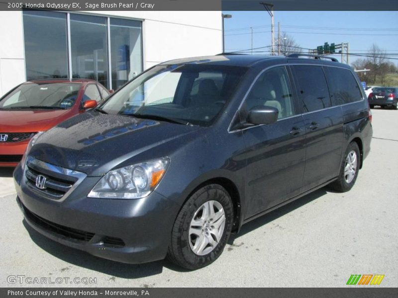 Sage Brush Pearl / Gray 2005 Honda Odyssey EX