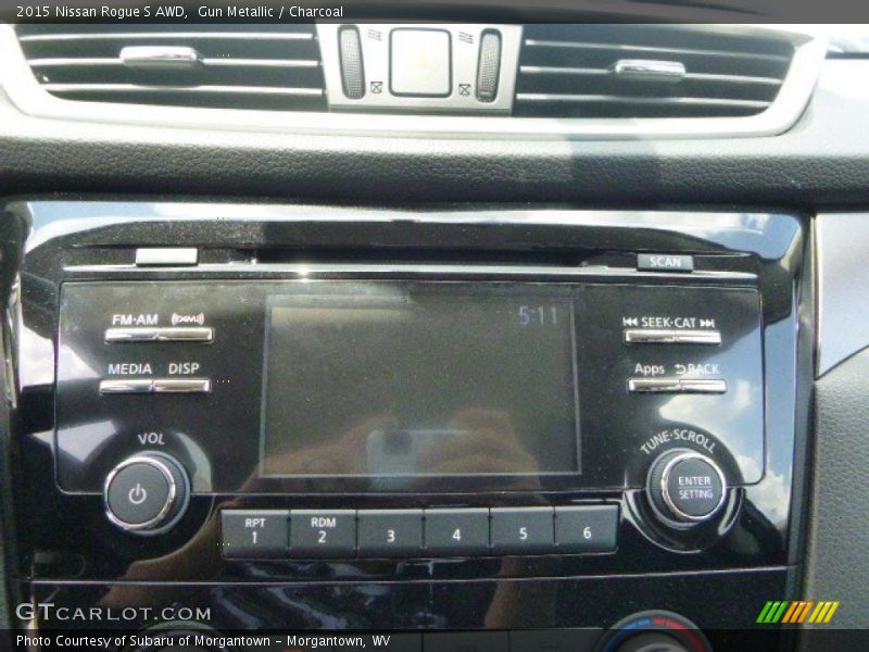 Gun Metallic / Charcoal 2015 Nissan Rogue S AWD