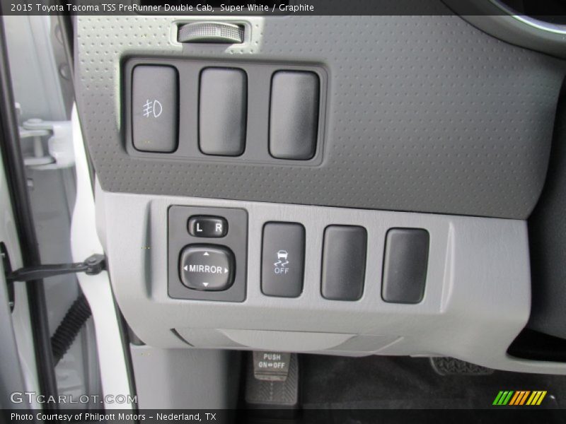 Super White / Graphite 2015 Toyota Tacoma TSS PreRunner Double Cab