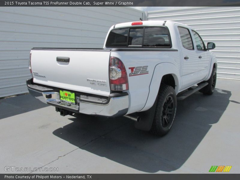 Super White / Graphite 2015 Toyota Tacoma TSS PreRunner Double Cab