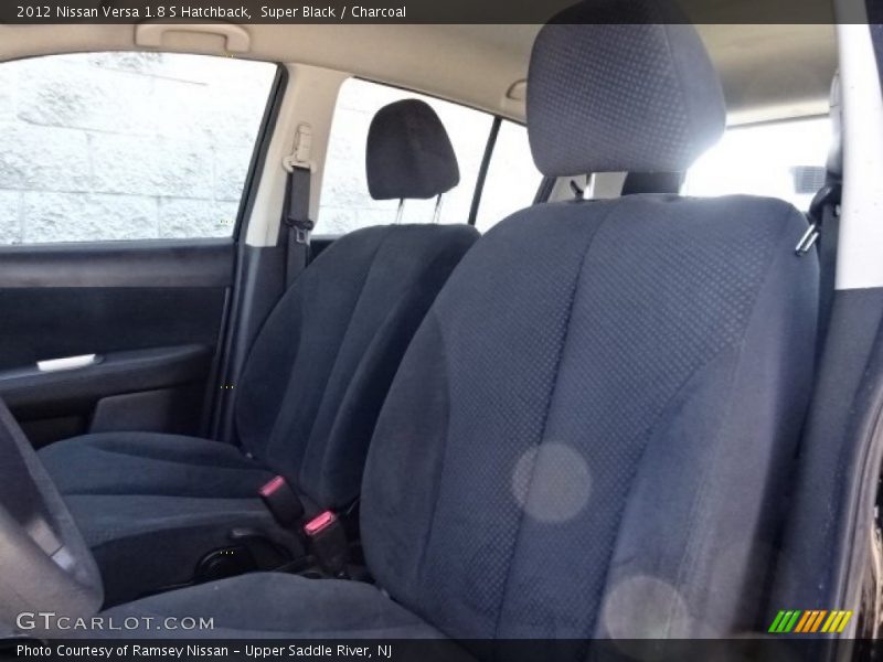 Super Black / Charcoal 2012 Nissan Versa 1.8 S Hatchback