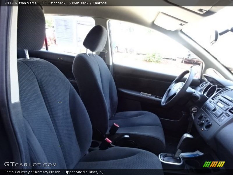 Super Black / Charcoal 2012 Nissan Versa 1.8 S Hatchback