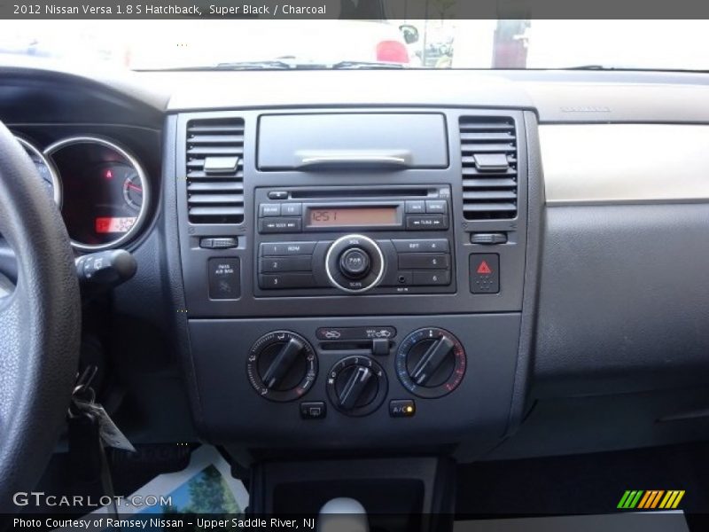 Super Black / Charcoal 2012 Nissan Versa 1.8 S Hatchback