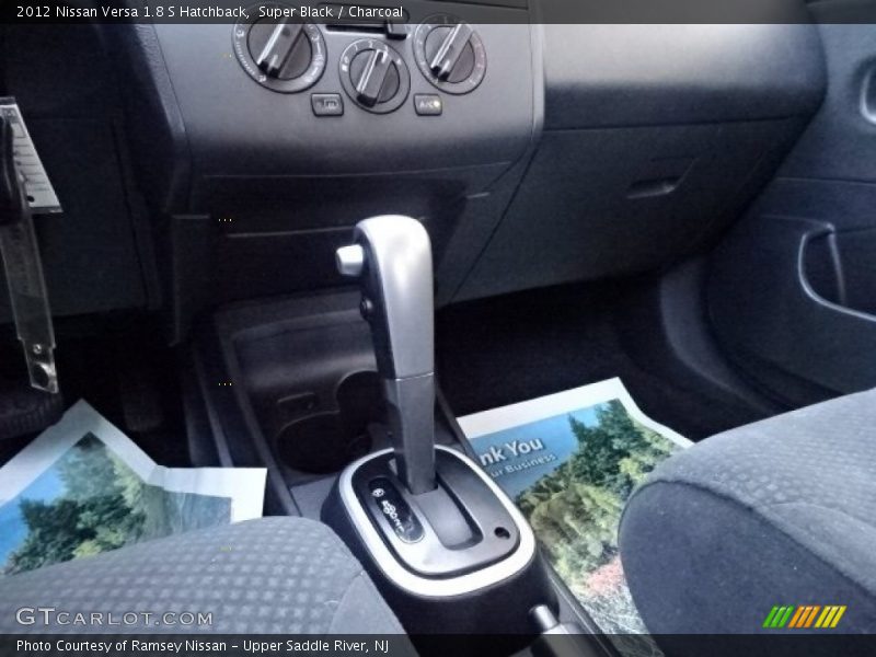 Super Black / Charcoal 2012 Nissan Versa 1.8 S Hatchback