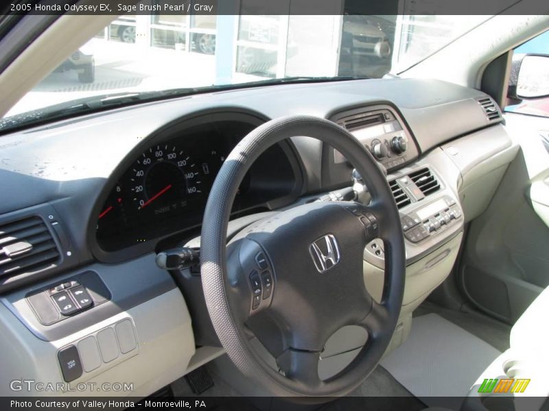 Sage Brush Pearl / Gray 2005 Honda Odyssey EX