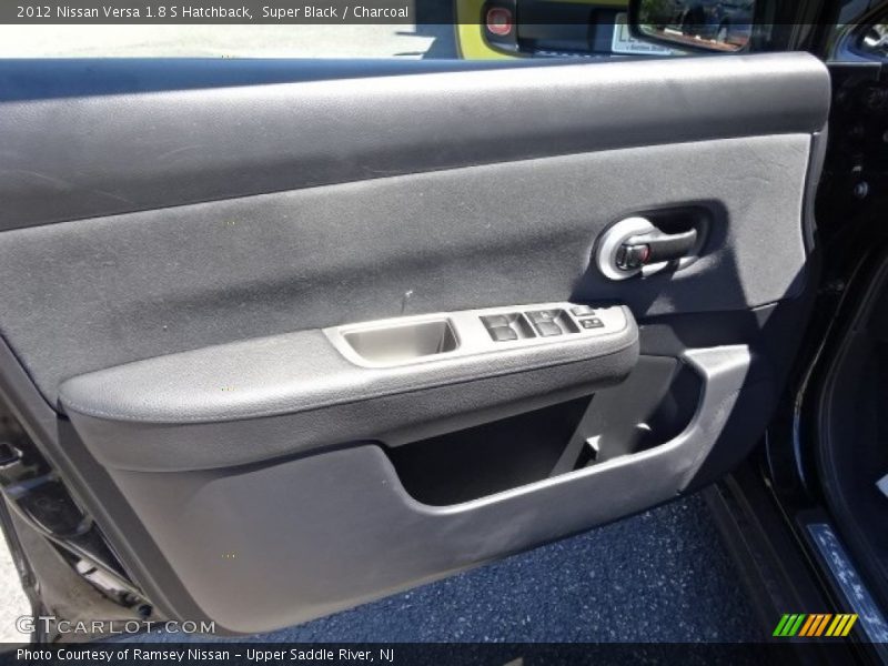 Super Black / Charcoal 2012 Nissan Versa 1.8 S Hatchback