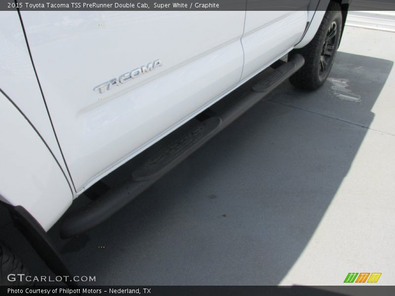Super White / Graphite 2015 Toyota Tacoma TSS PreRunner Double Cab