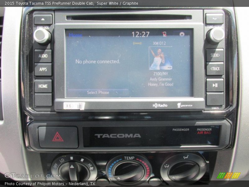 Super White / Graphite 2015 Toyota Tacoma TSS PreRunner Double Cab