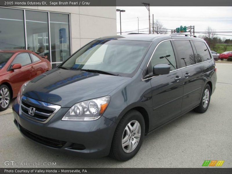Sage Brush Pearl / Gray 2005 Honda Odyssey EX