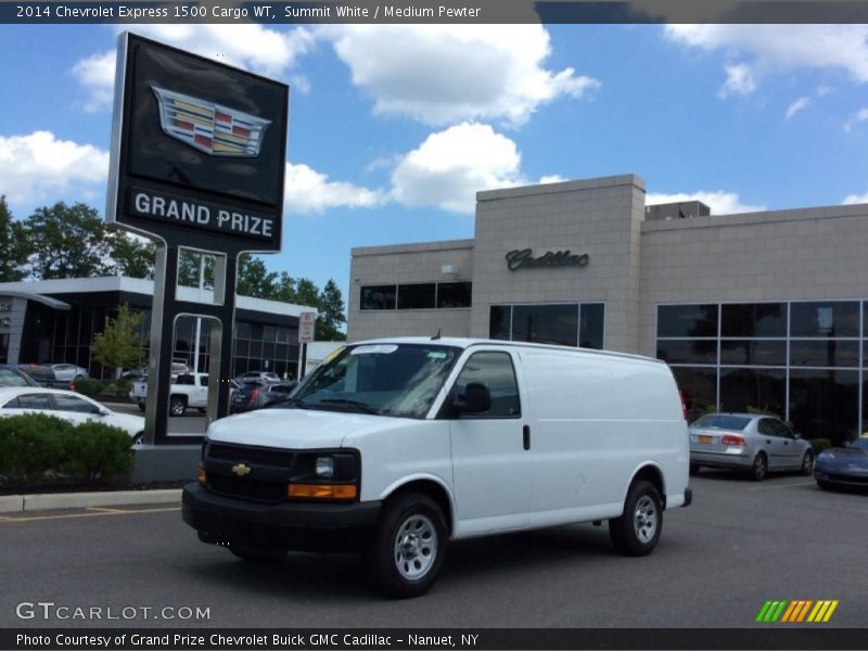 Summit White / Medium Pewter 2014 Chevrolet Express 1500 Cargo WT