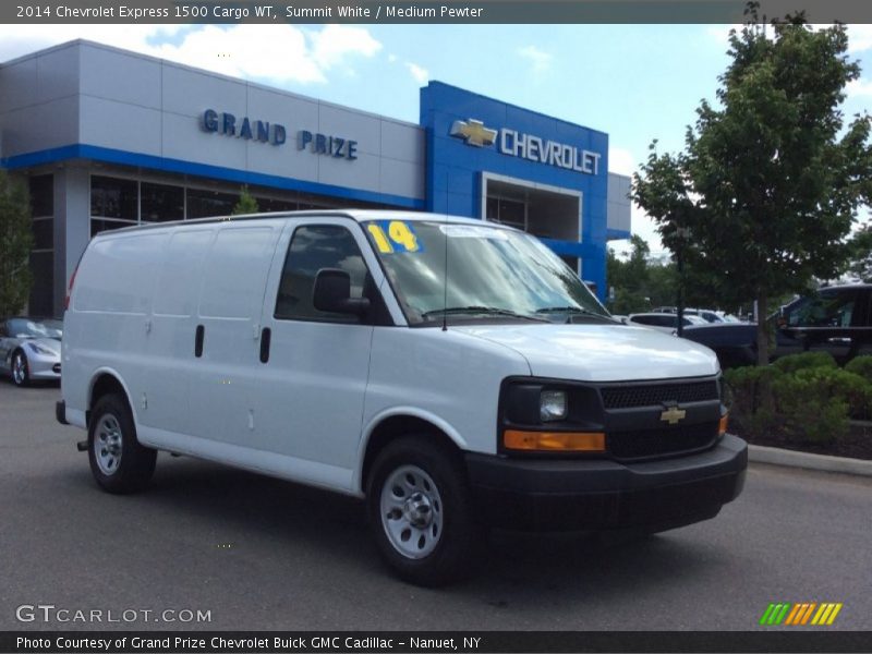 Summit White / Medium Pewter 2014 Chevrolet Express 1500 Cargo WT