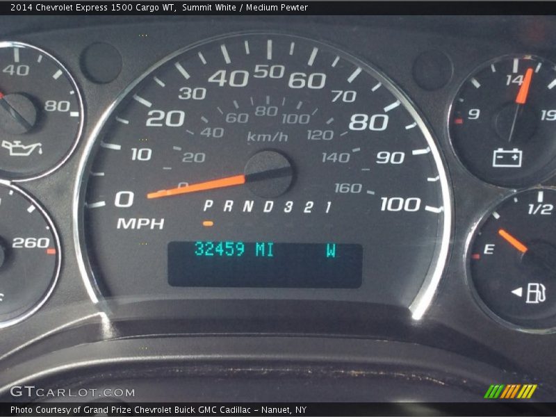 Summit White / Medium Pewter 2014 Chevrolet Express 1500 Cargo WT