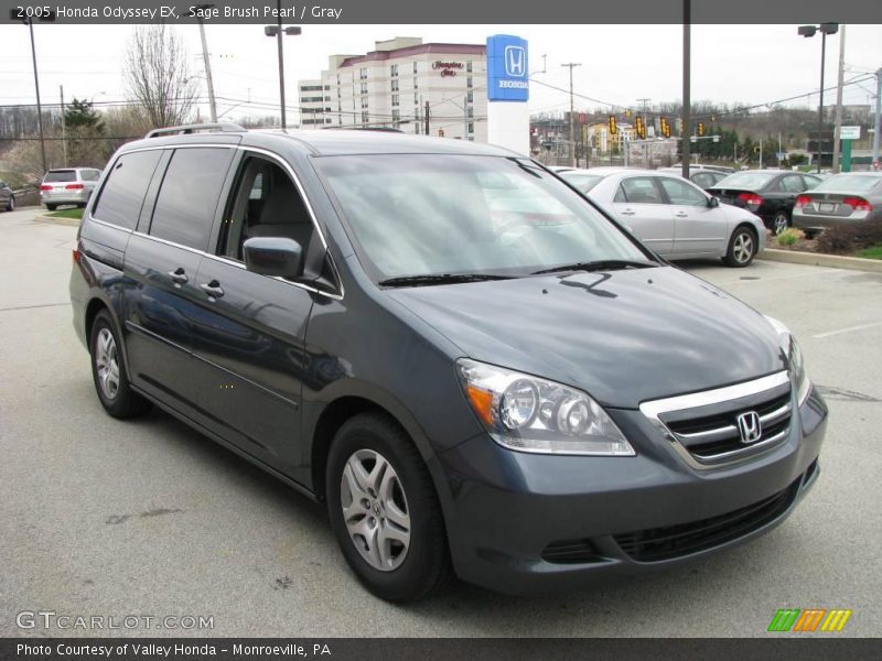 Sage Brush Pearl / Gray 2005 Honda Odyssey EX