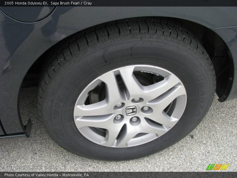 Sage Brush Pearl / Gray 2005 Honda Odyssey EX