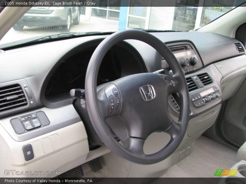 Sage Brush Pearl / Gray 2005 Honda Odyssey EX