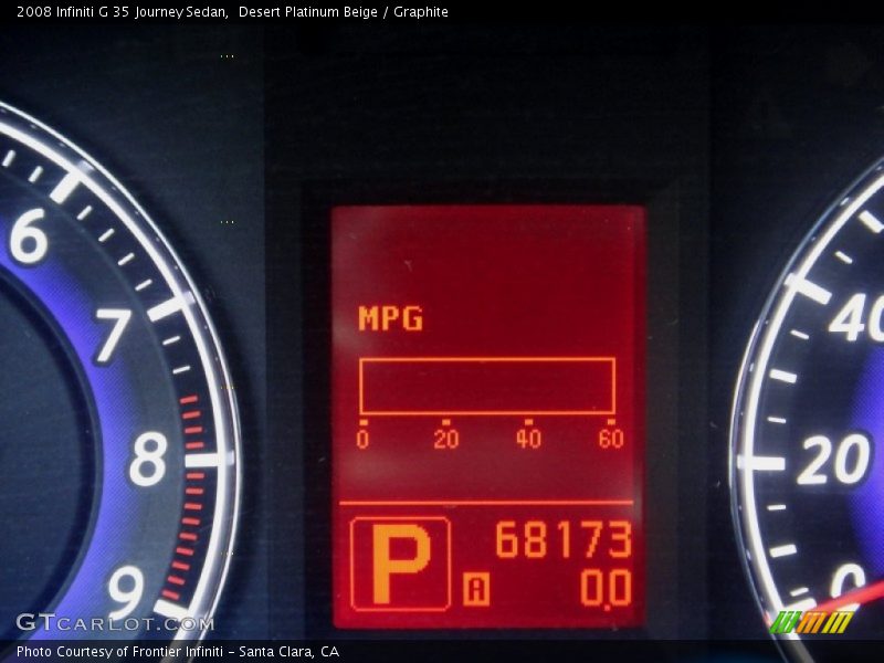 Desert Platinum Beige / Graphite 2008 Infiniti G 35 Journey Sedan