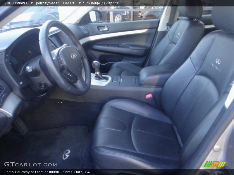 Desert Platinum Beige / Graphite 2008 Infiniti G 35 Journey Sedan