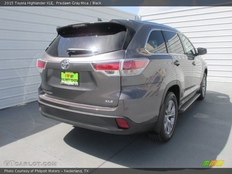 Predawn Gray Mica / Black 2015 Toyota Highlander XLE
